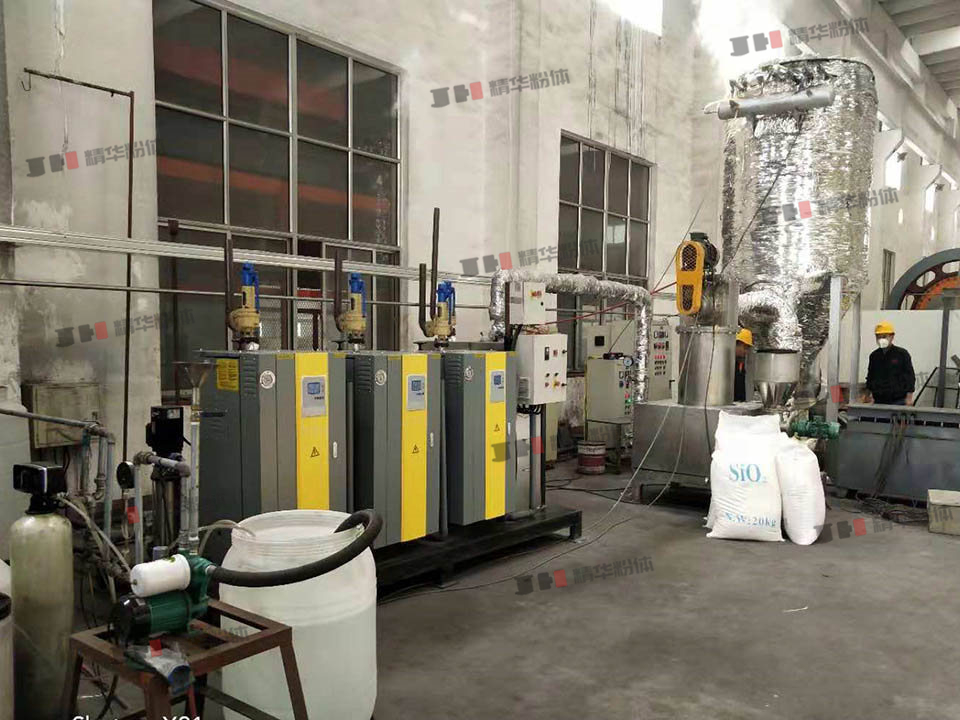 氫氧化鋁/二氧化硅蒸汽磨--杭州某公司